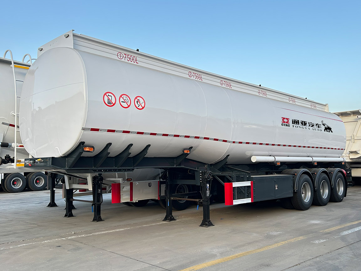 Citerne à carburant en aluminium semi-remorque