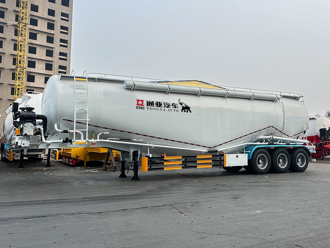  60T Citerne à poudre semi-remorque avec essieu BPW