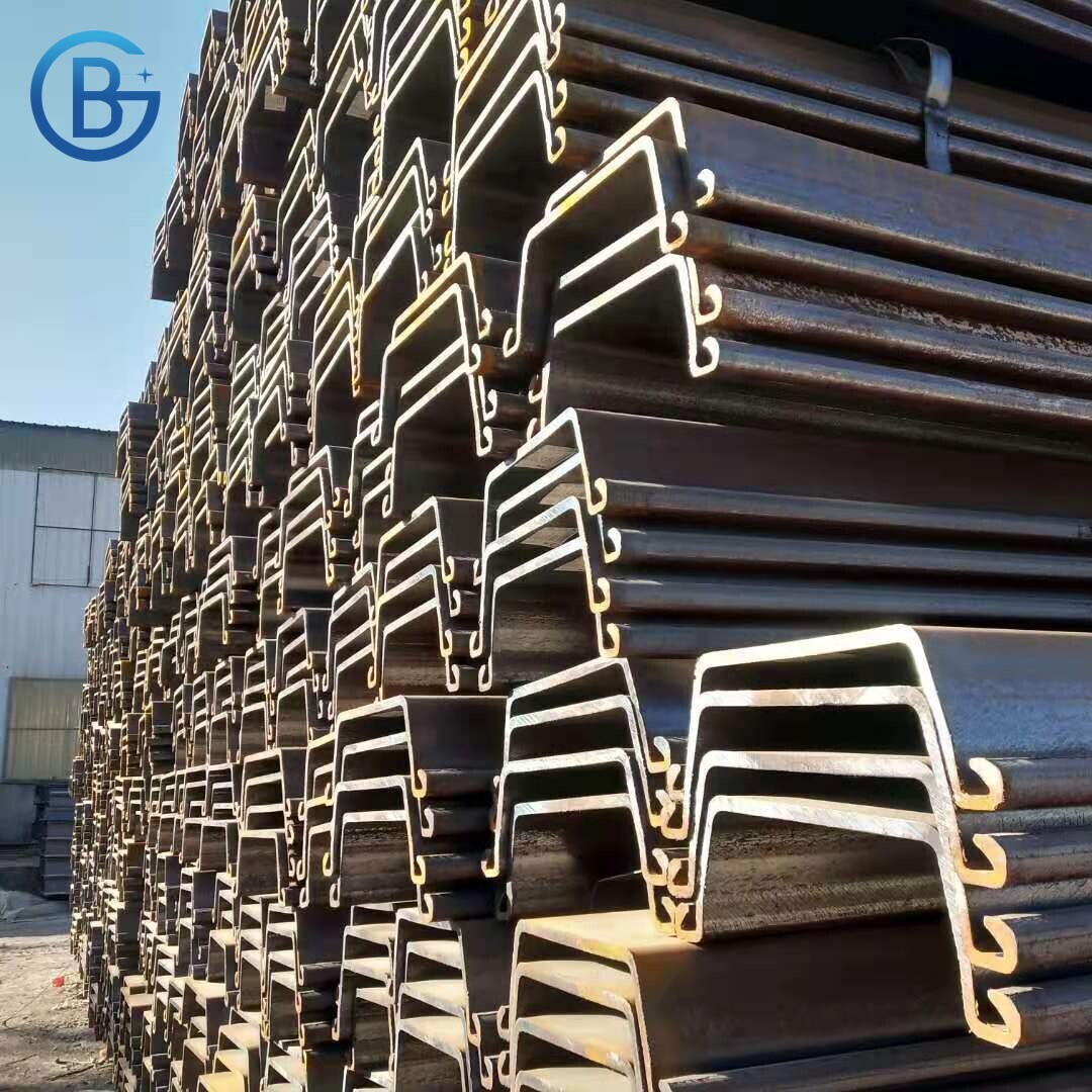 Hot Rolled  Carbon Black Steel U Sheet Pile 400x100x10.5mm Fast Delivery Construction Material Welding Cutting Services Included