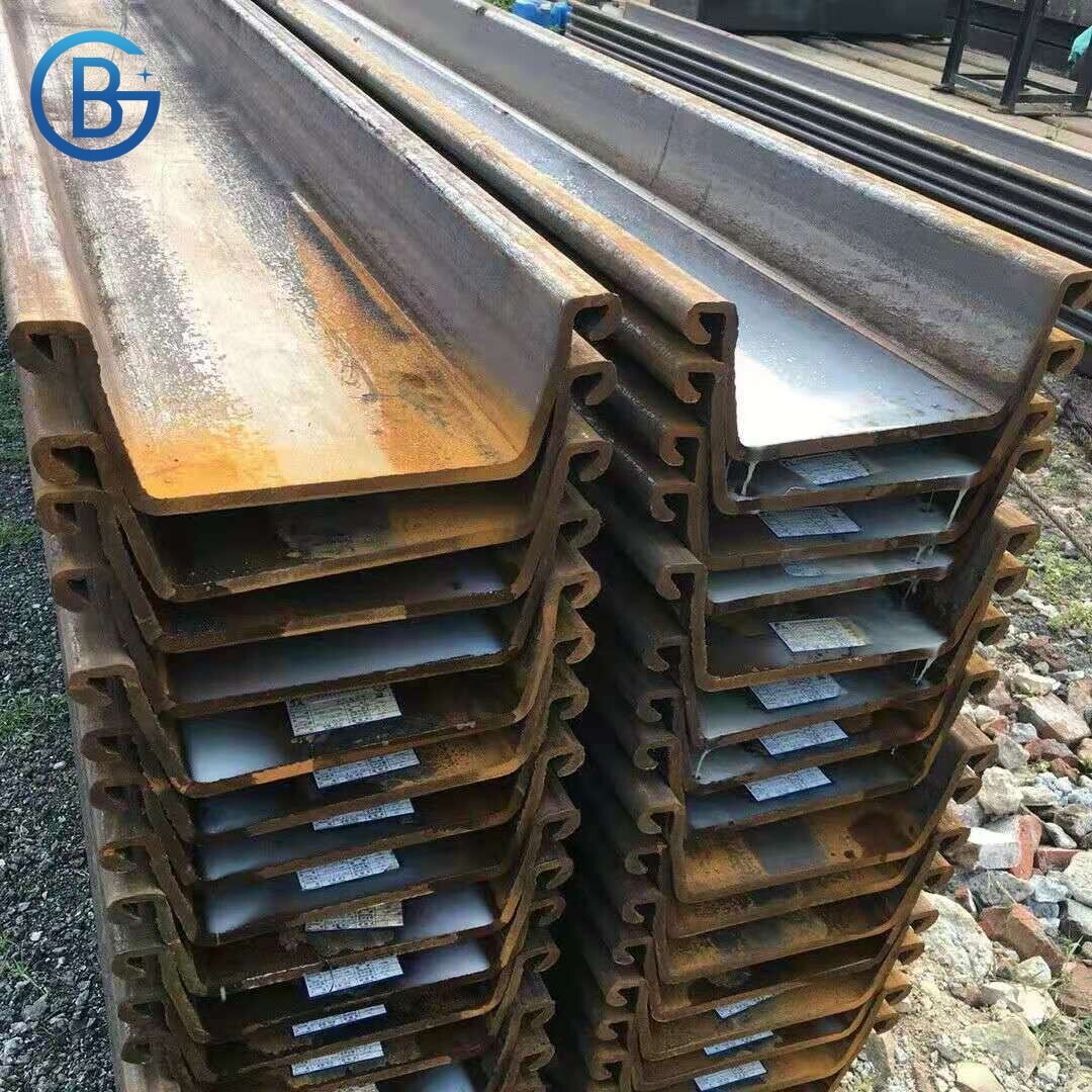 China Factory Type 2 Type 3 Type 4 U type Hot Rolled steel sheet pile Cold Formed steel sheet Piling 