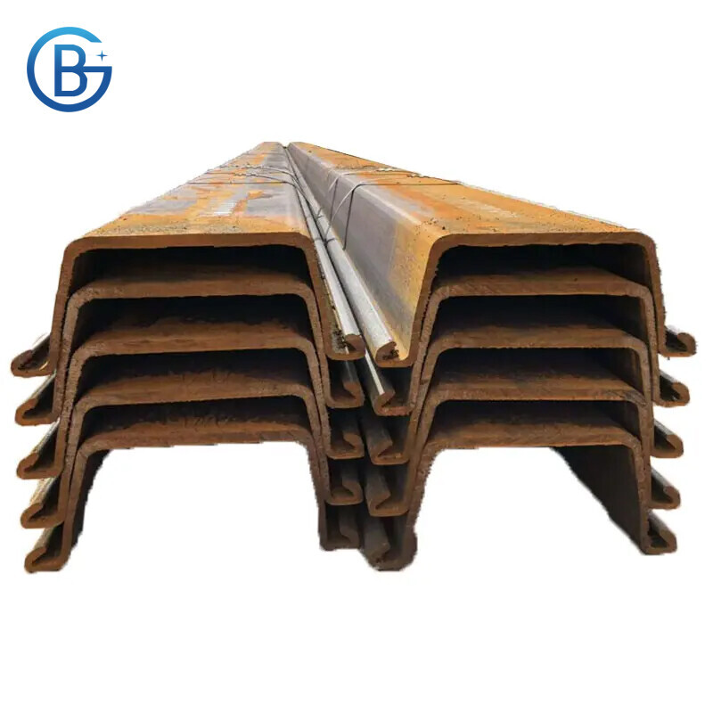 factory outlet u shape steel sheet pile Scz18 Scz25 Scz35 6 9 12m Length steel sheet pile for building materials