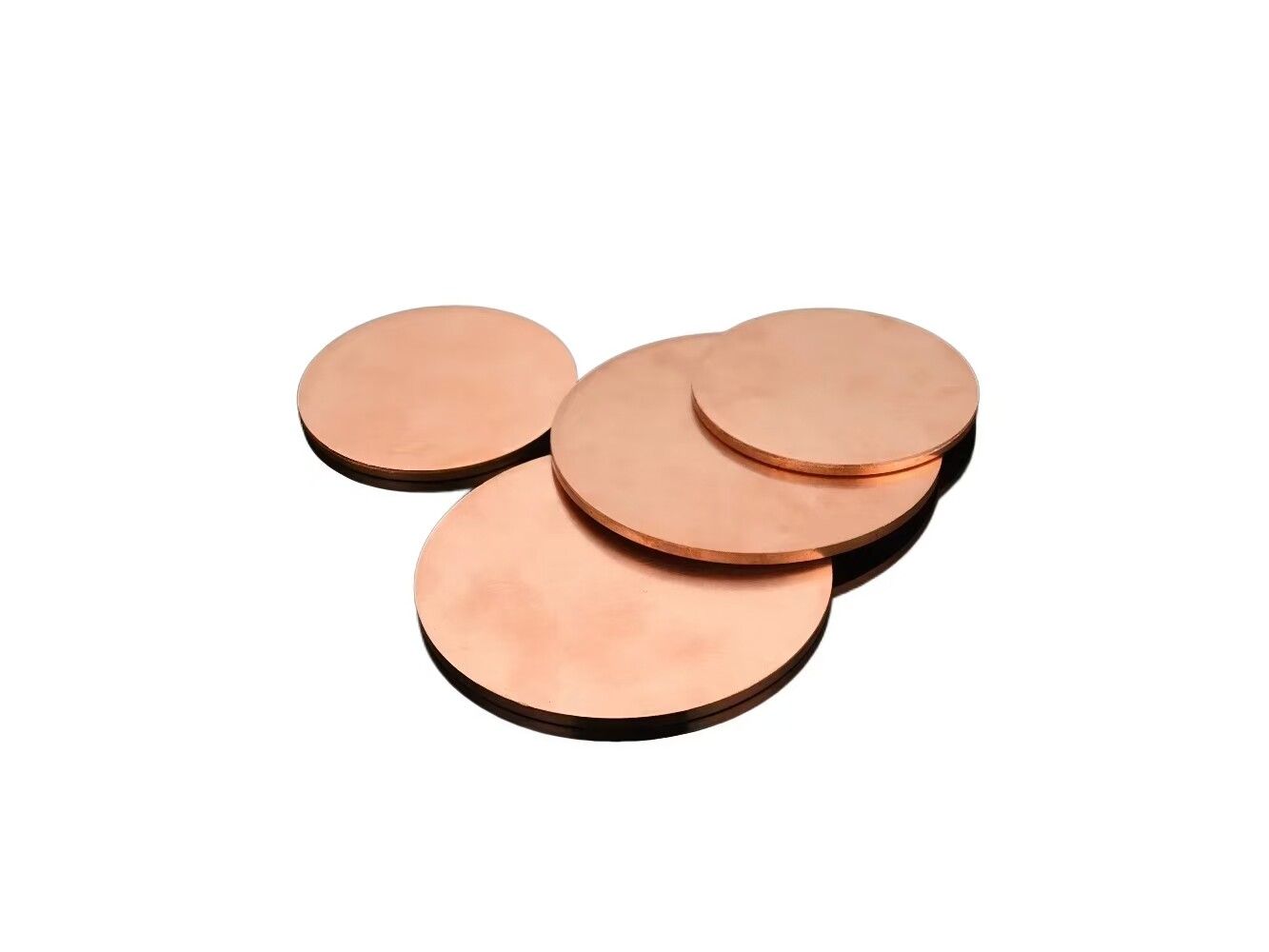 Solid Pure Copper Disc Round Sheet Plate Metal Gasket Thick 0.5-5mm Dia 10-200mm