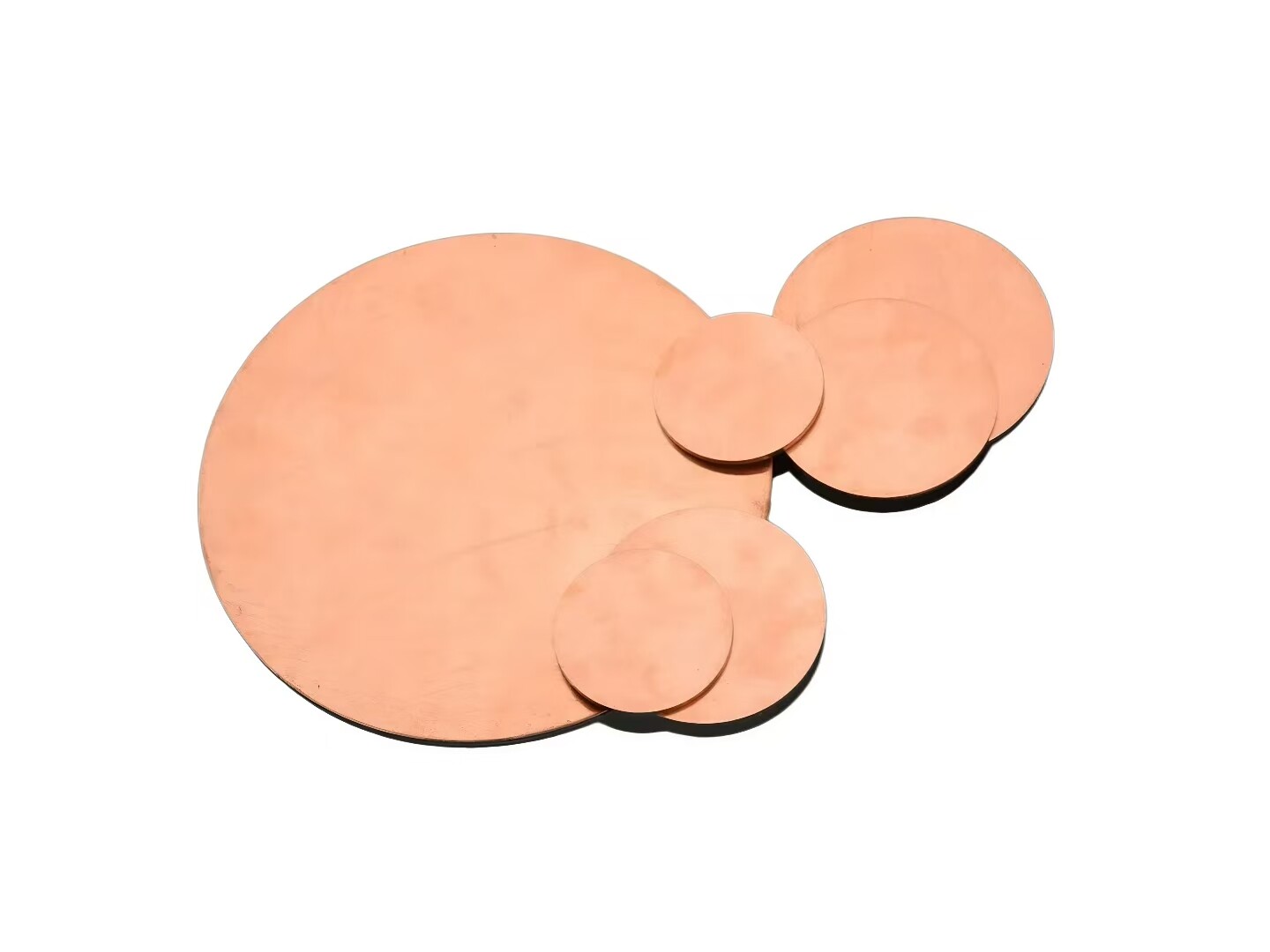 Solid Pure Copper Disc Round Sheet Plate Metal Gasket Thick 0.5-5mm Dia 10-200mm
