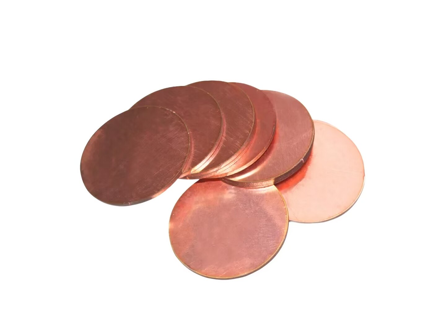 Solid Pure Copper Disc Round Sheet Plate Metal Gasket Thick 0.5-5mm Dia 10-200mm