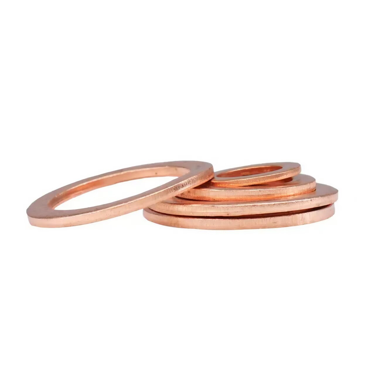 M10 Flat Washer Copper Sealing Ring, Inner Diameter 10mm, Outer Diameter 14mm, Thickness 1.5mm, Metric Sealing Washer