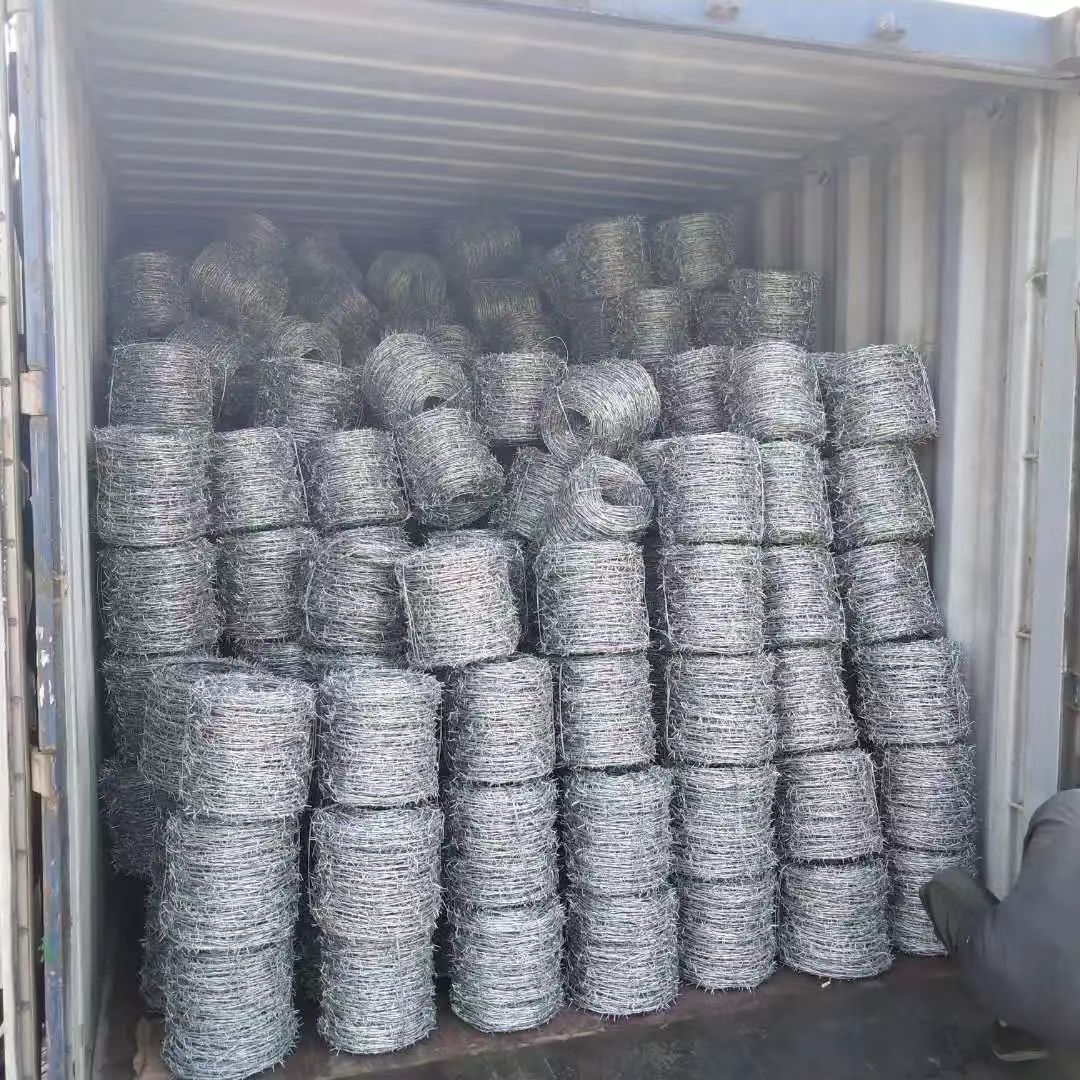 Barb Wire Roll (1320 ft) - 2 Point, Double Strand Twisted Wire - 12.5 Gauge Galvanized Steel