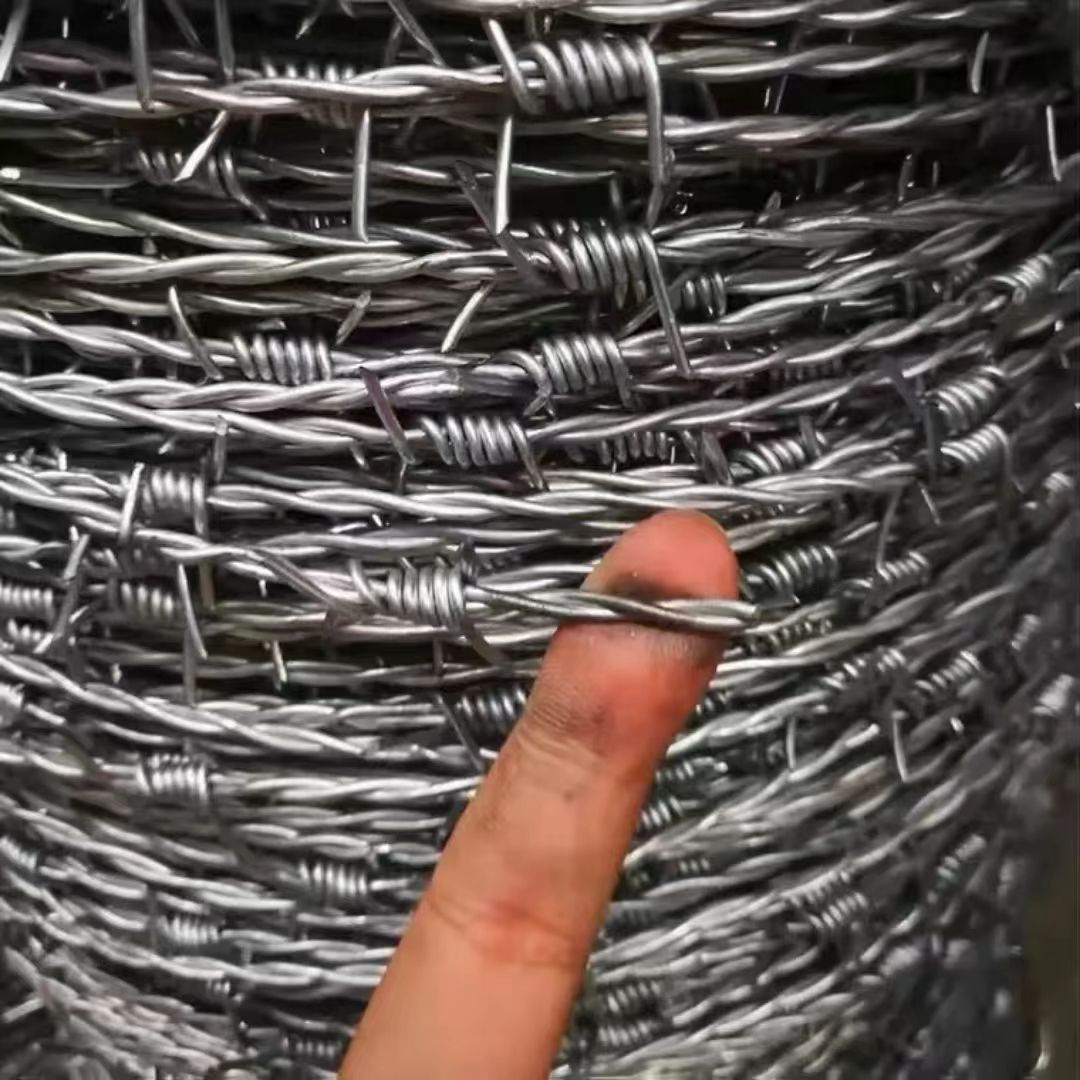 Barb Wire Roll (1320 ft) - 2 Point, Double Strand Twisted Wire - 12.5 Gauge Galvanized Steel