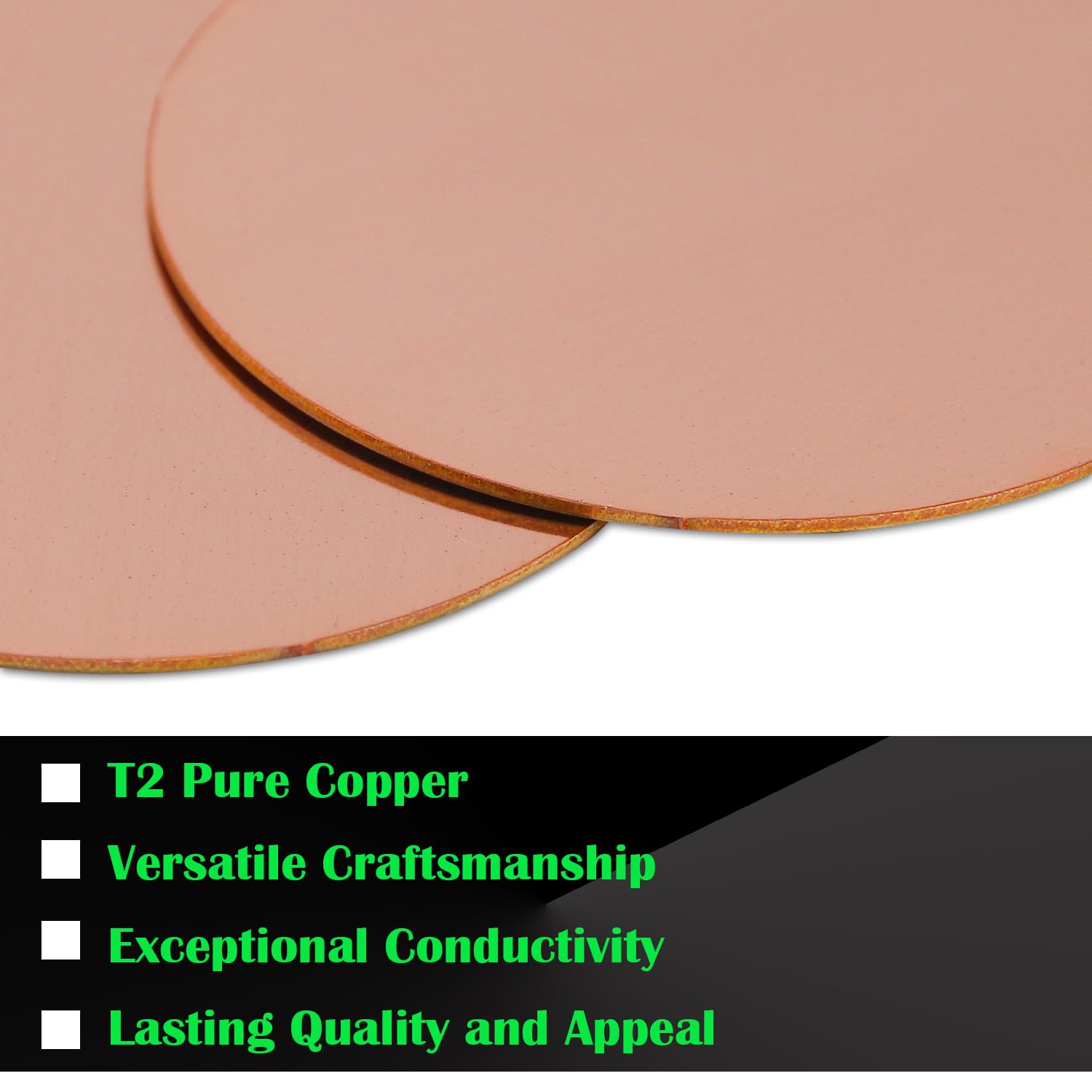 1-3/16 inch diameter 24Ga 0.5mm thickness copper metal plate, copper round plate, suitable for crafts, DIY, jewelry, electrical, maintenance, industry