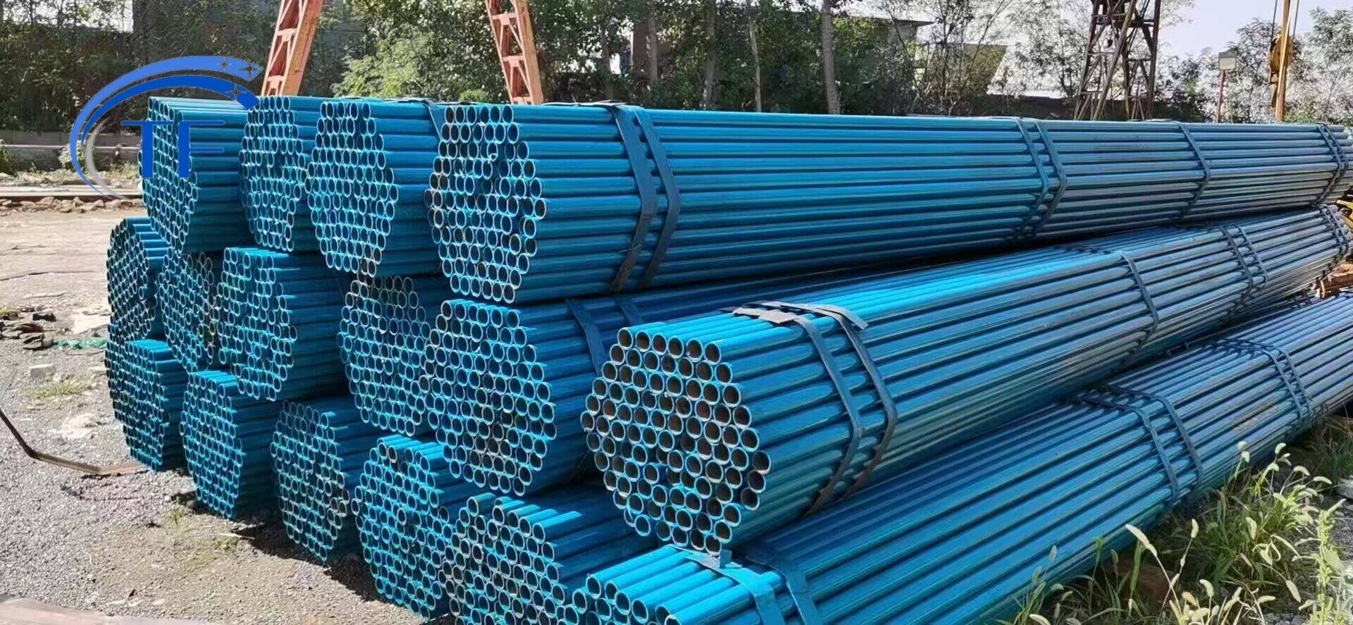 Galvanized scaffolding