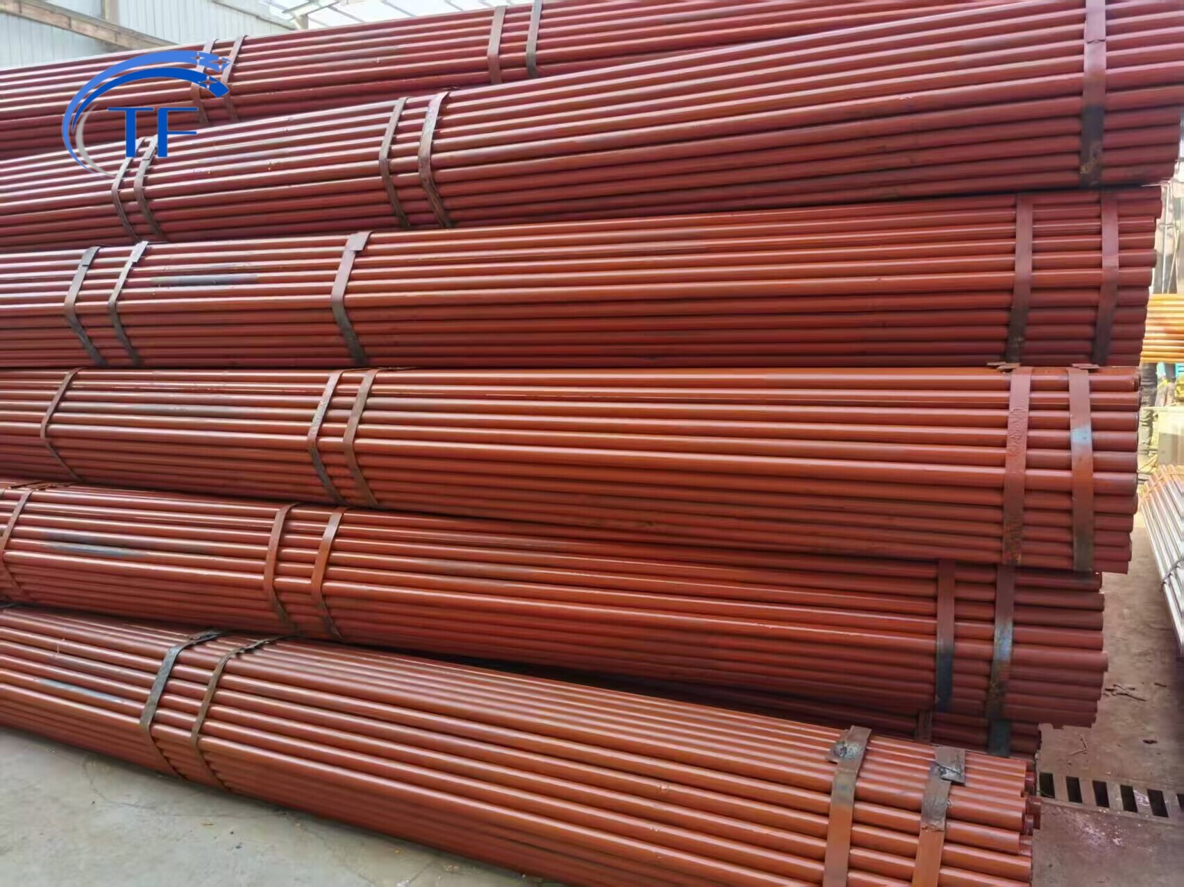 Galvanized scaffolding