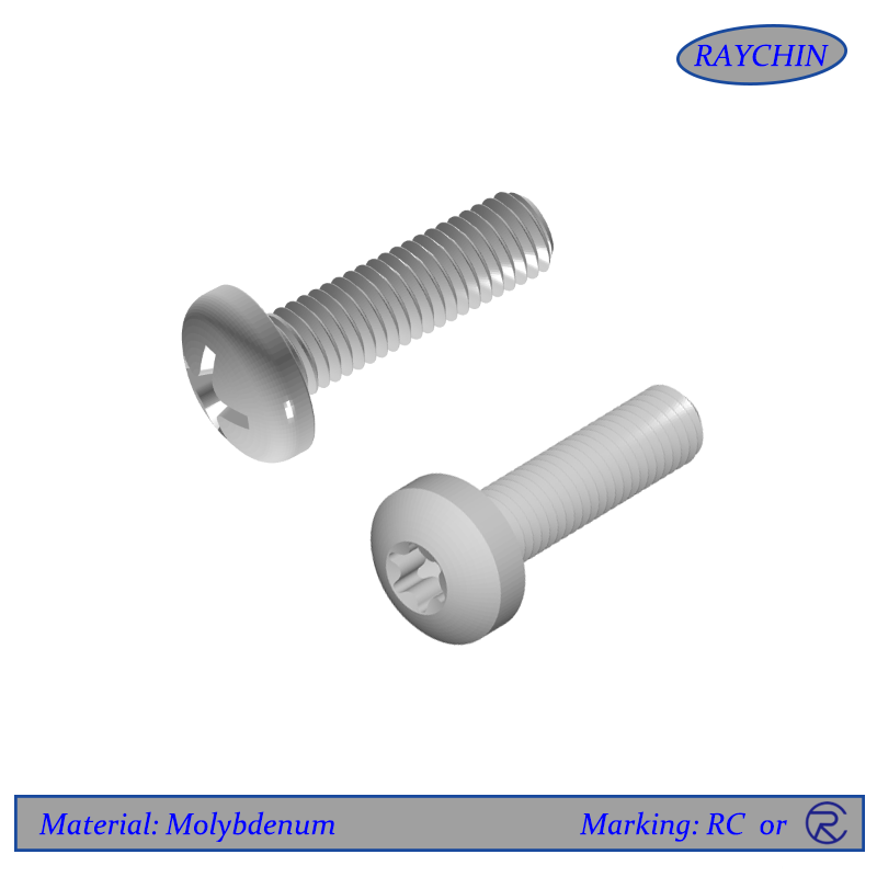 Molybdenum Pan Head Screws