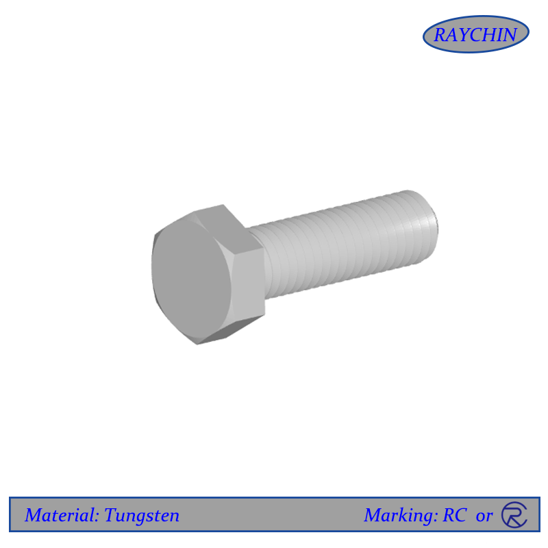 Tungsten Hex Bolts Tungsten Hex Bolts