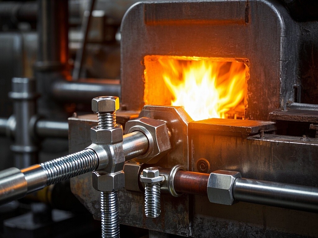 Application of stainless steel 310 fasteners, bolts, nuts, screws