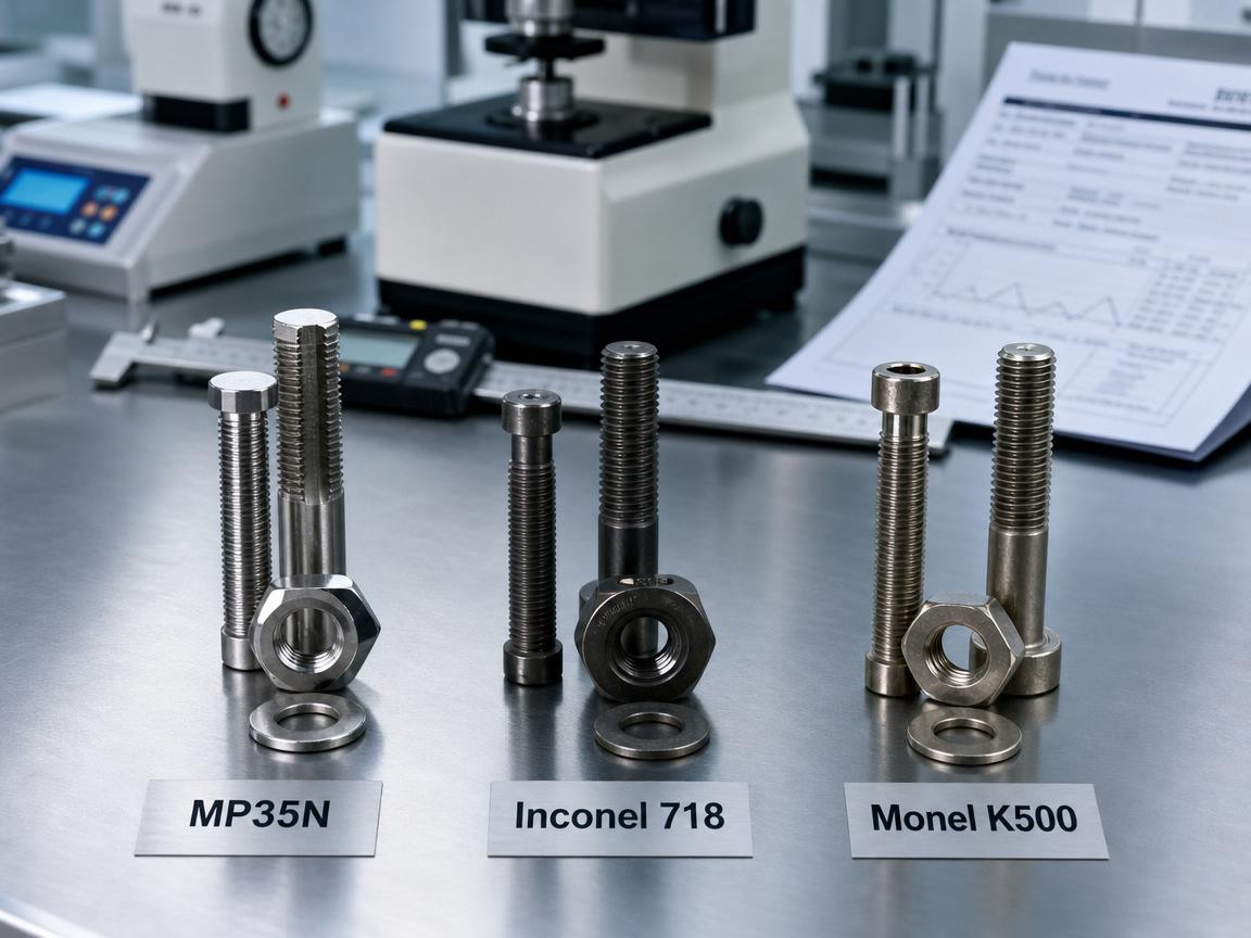 MP35N vs Inconel 718 vs Monel K500 Fasteners: Selecting the Ultimate Alloy for Extreme Strength and Corrosion