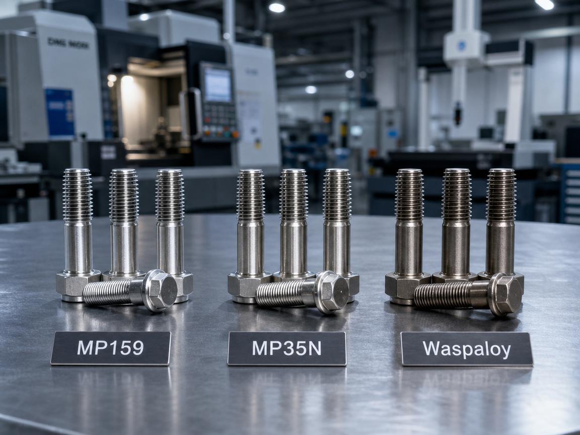MP159 vs MP35N vs Waspaloy Fasteners: A Technical Showdown for 600°C and Sour Service