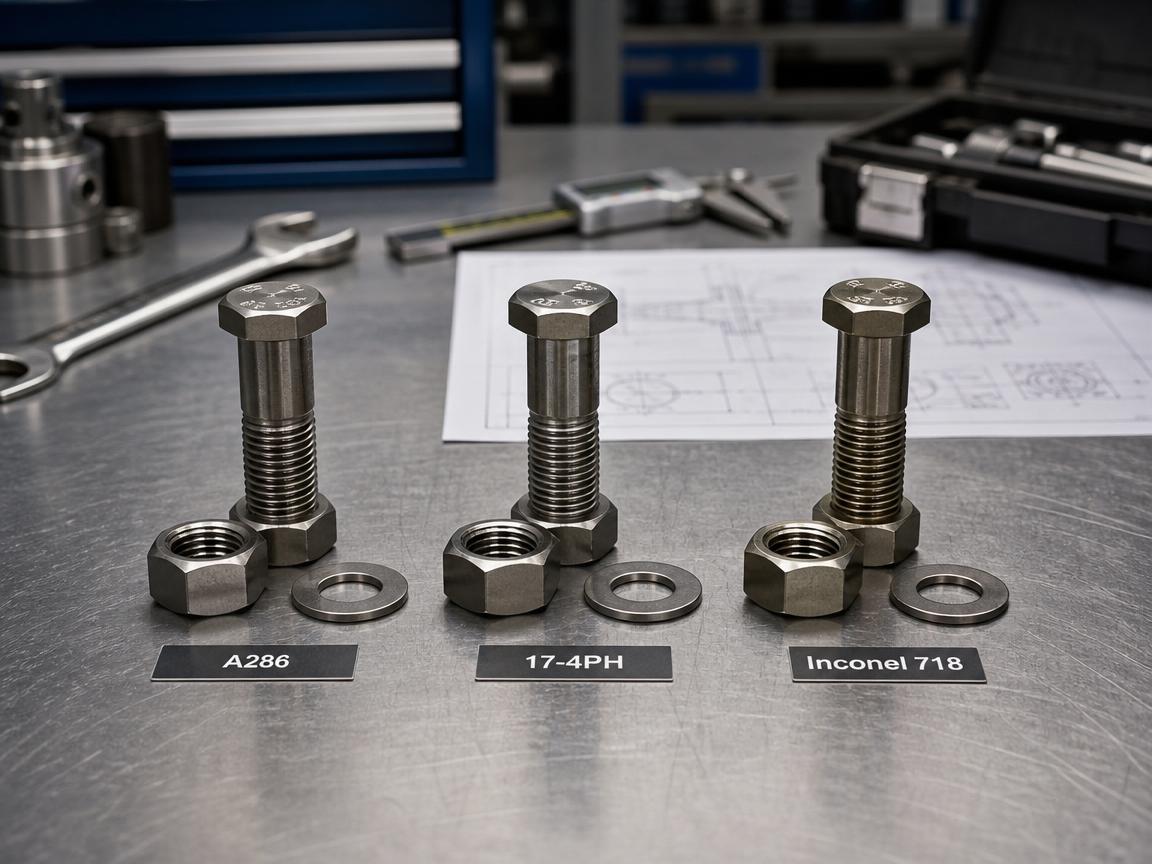 A286 vs 17-4PH vs Inconel 718 Fasteners: Choosing the Right High-Temperature Alloy Within Budget