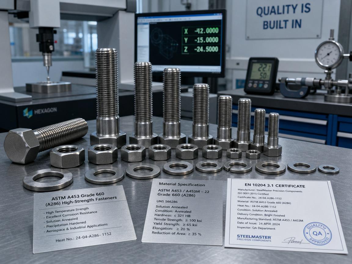 Understanding ASTM A453 Grade 660 (A286) Fasteners: Classes, AMS Specs, and Dual Certification