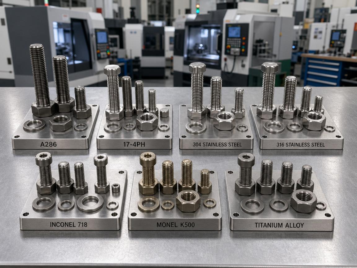 A286 vs 17-4PH, 304, 316, Inconel 718, Monel, Titanium & More: The Ultimate Fastener Material Showdown