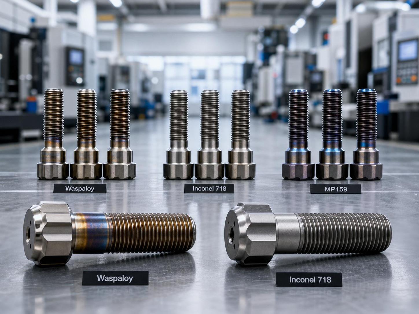 Waspaloy vs Inconel 718, 625, MP159, A286 & More: The Ultimate High-Temperature Fastener Showdown