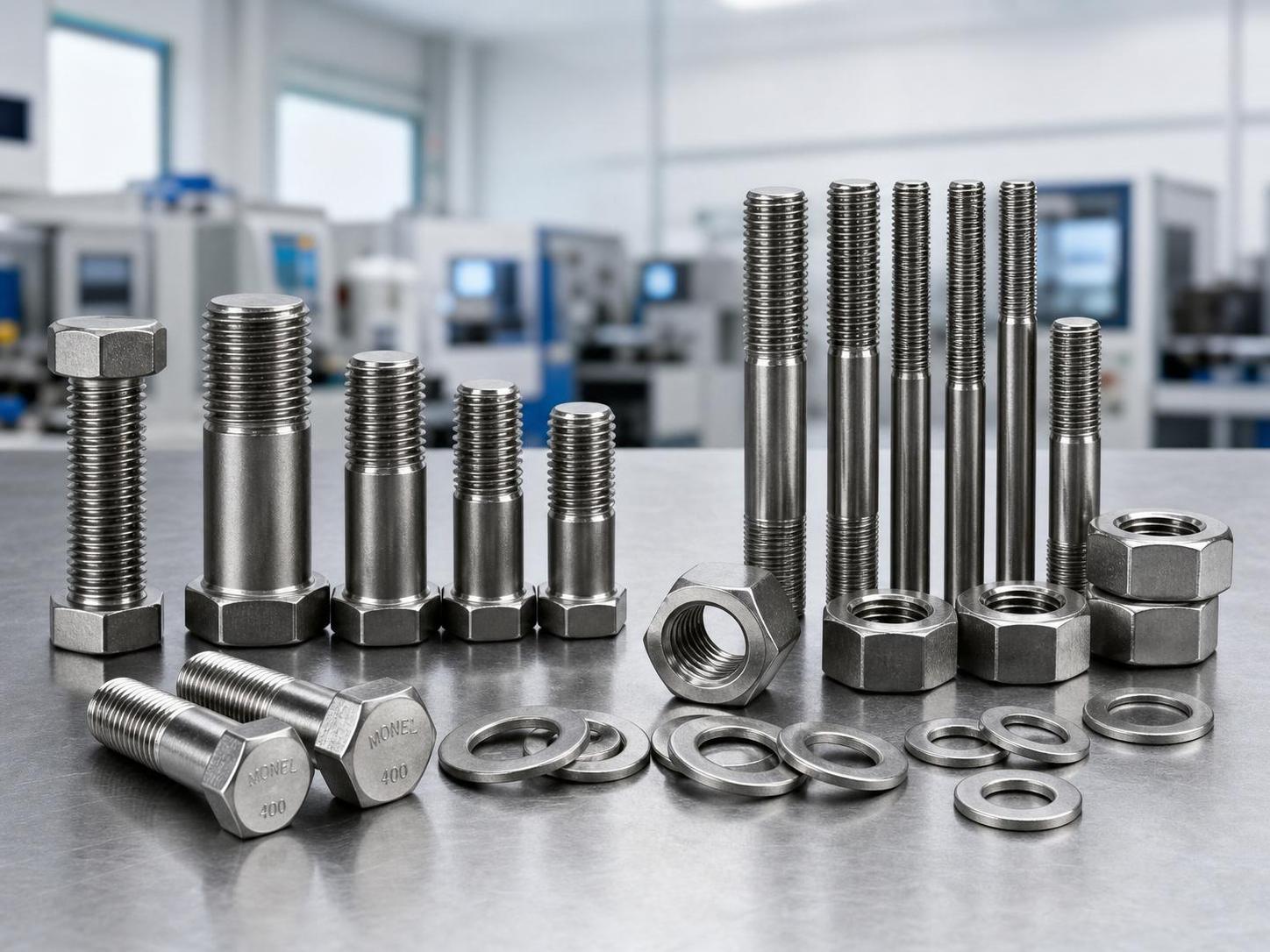 Monel Fasteners Catalog: Hex Bolts, Studs, Nuts, Washers & Threaded Rod in Monel 400 and K500