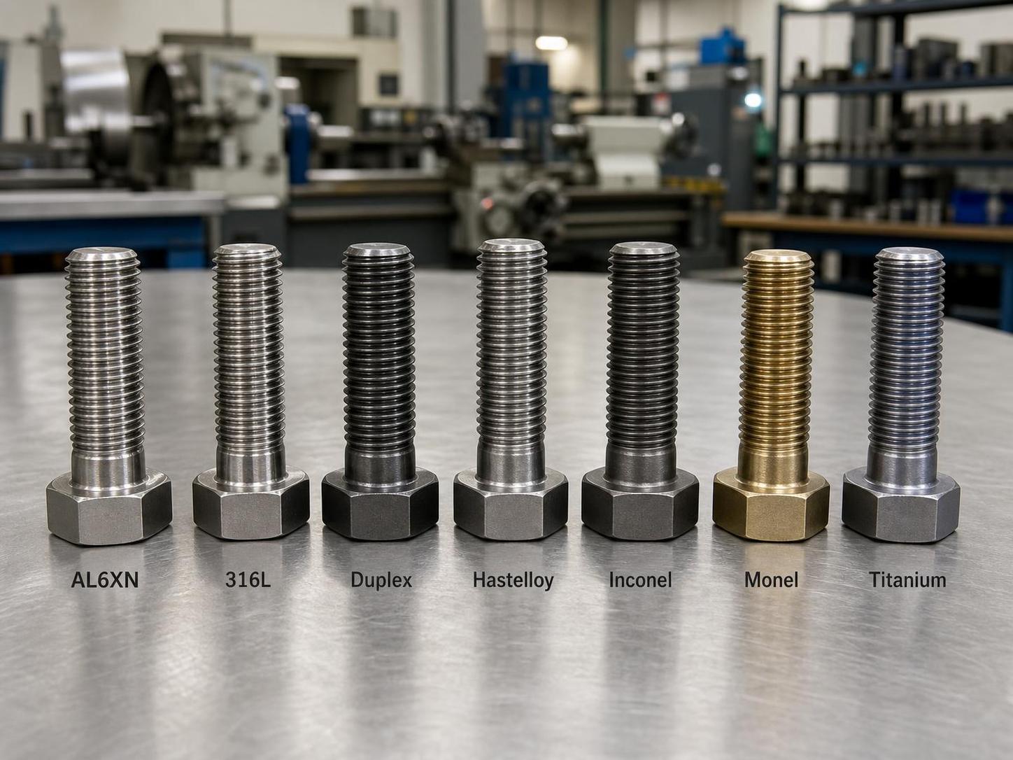 AL6XN vs 316L, Duplex, Hastelloy, Inconel, Titanium & More: The Ultimate Seawater & Chloride Fastener Showdown