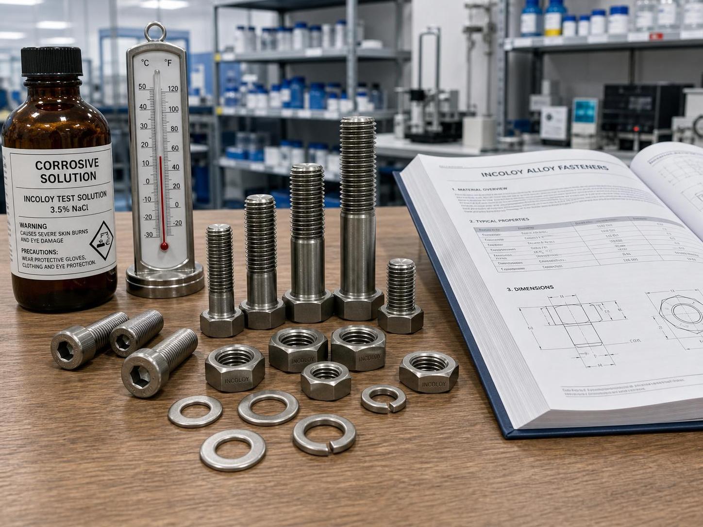 Incoloy Fasteners: Complete Technical Data – Tensile, Temperature, Corrosion, Torque & More