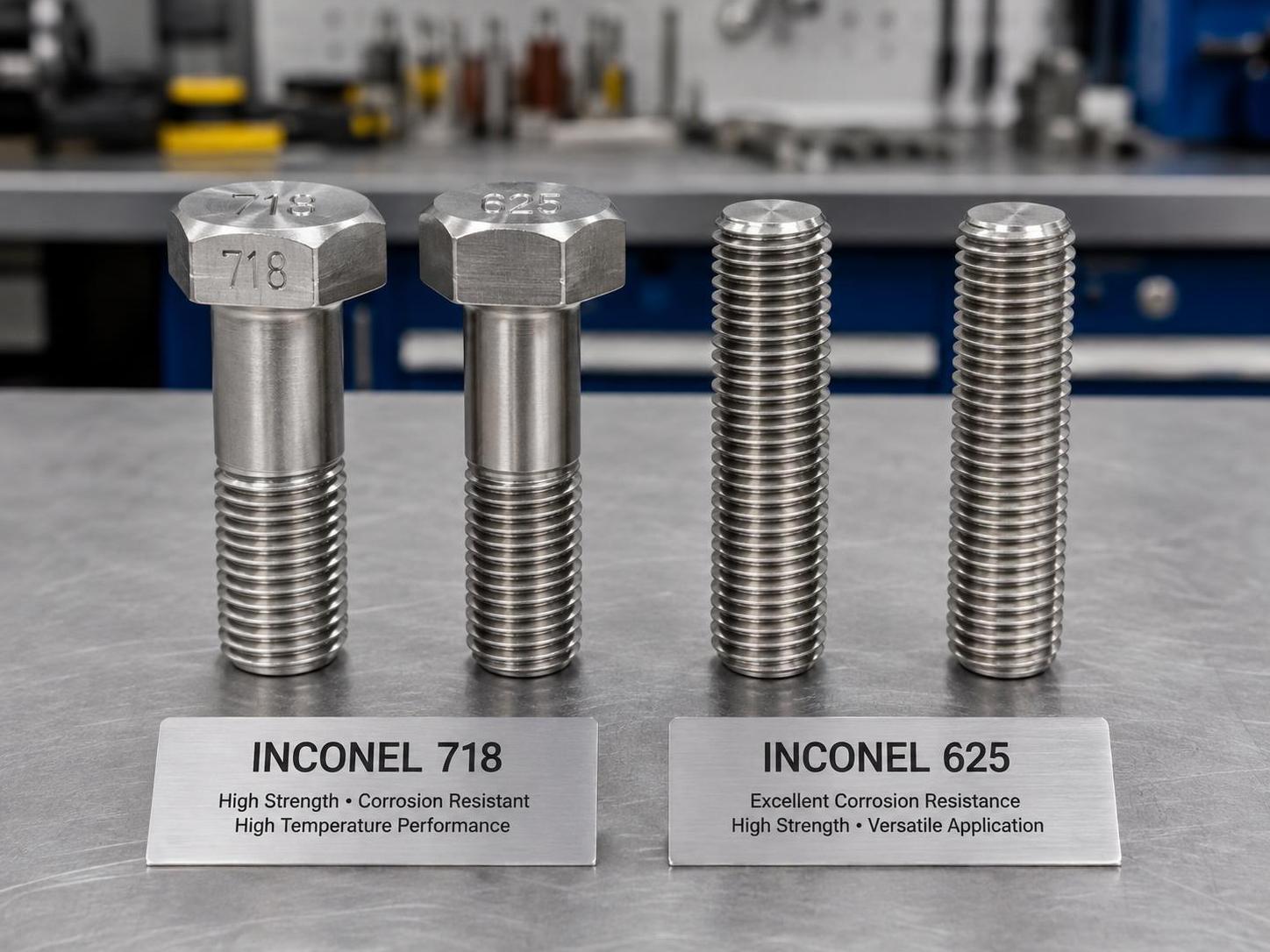 Inconel 718 vs Inconel 625 Fasteners: A Complete Technical Comparison for Critical Applications Inconel 718 vs Inconel 625 Fasteners: A Complete Technical Comparison for Critical Applications
