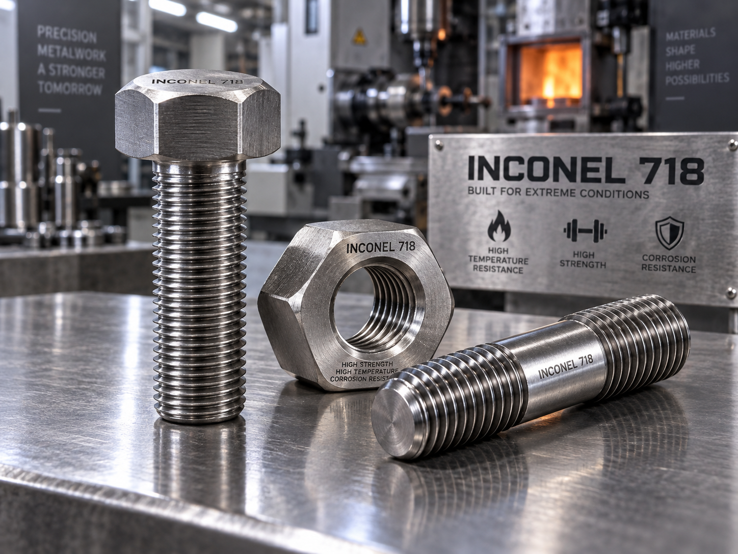 Inconel Fasteners | 718, 625, 600, X-750 Bolts, Nuts, Studs – RAYCHIN LIMITED