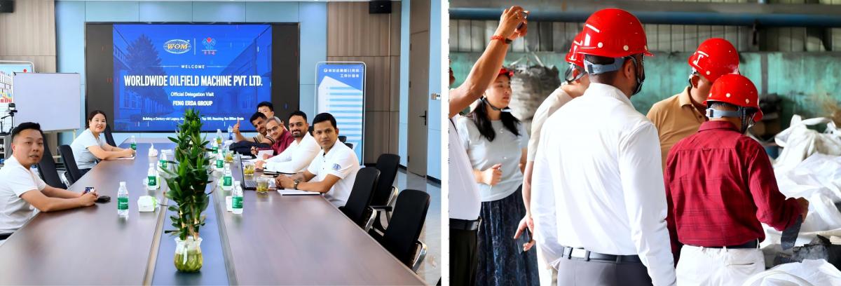 Indian Businessmen Make a Special Visit to the Factory