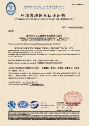 Chứng chỉ hệ thống quản lý môi trường