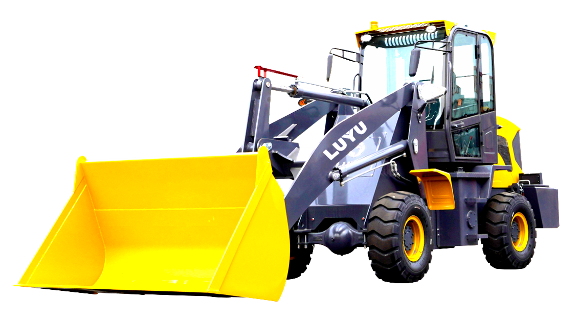 Wheel Loader Bucket Moving Gravel