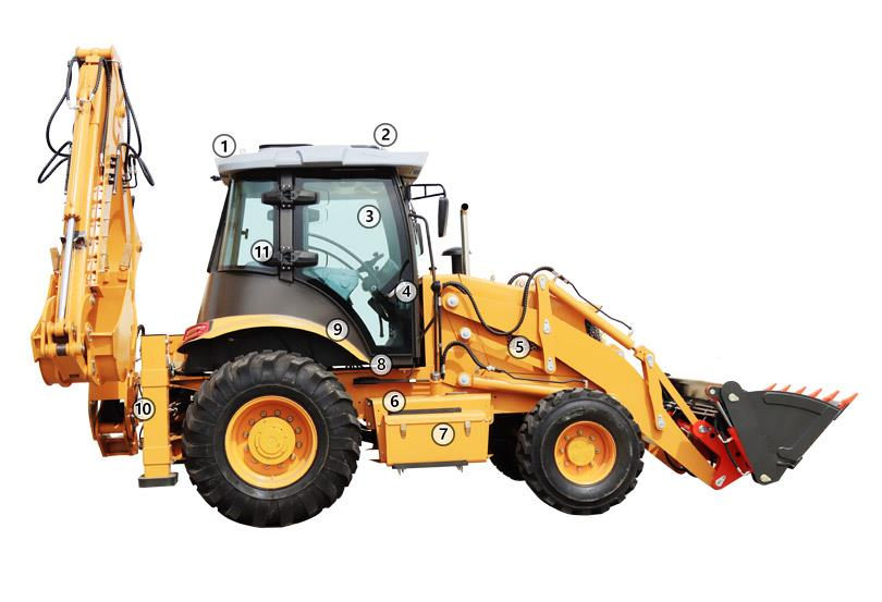 LY388 Backhoe Loader Parts Description