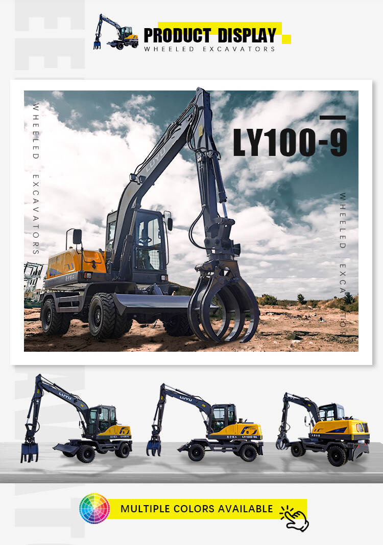 Efficient Wheeled Excavators for Urban Construction and Compact Worksites