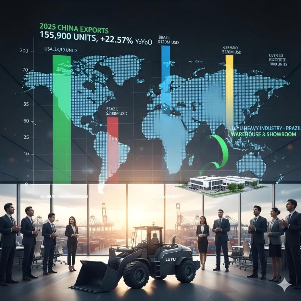 China’s 2025 Loader Exports Hit Record High: How Niche Leaders Like Luyu Heavy Industry are Redefining Global Market Dynamics