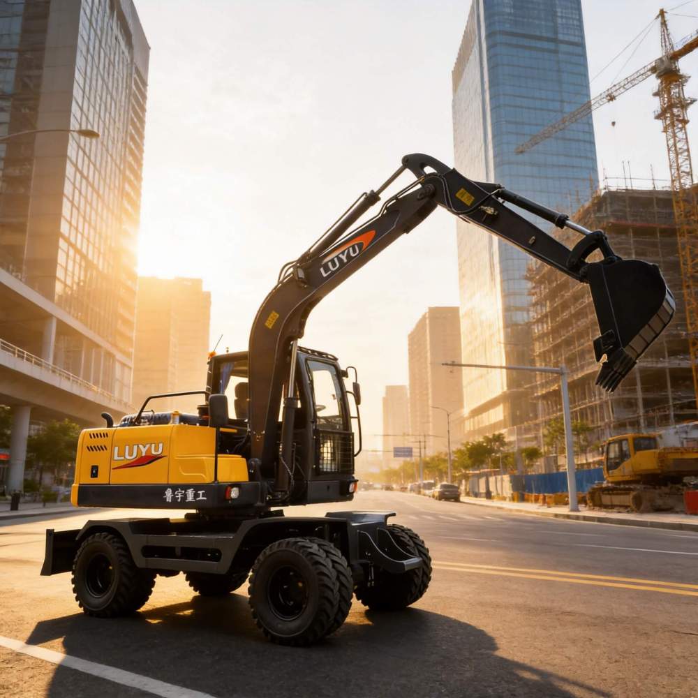 Tires Over Tracks: How LUYU Wheeled Excavators are Redefining Urban Construction Efficiency
