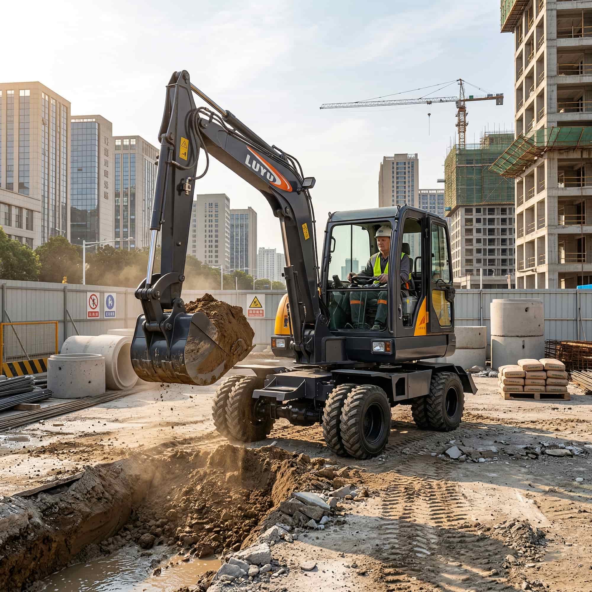 Stricter Urban Rules Favor Wheel Excavators
