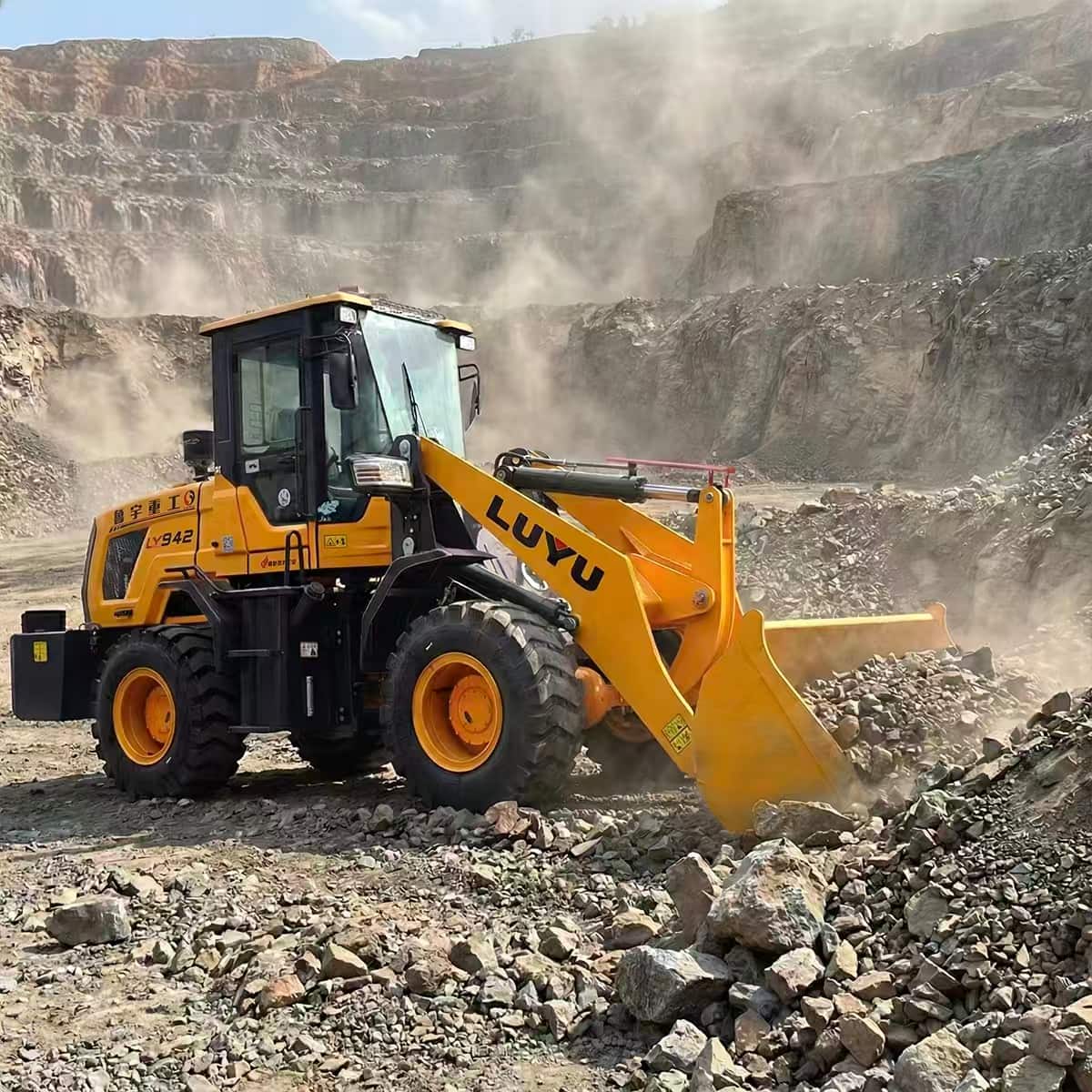 Wheel Loader Working in Indonesia Sand & Gravel Plant
