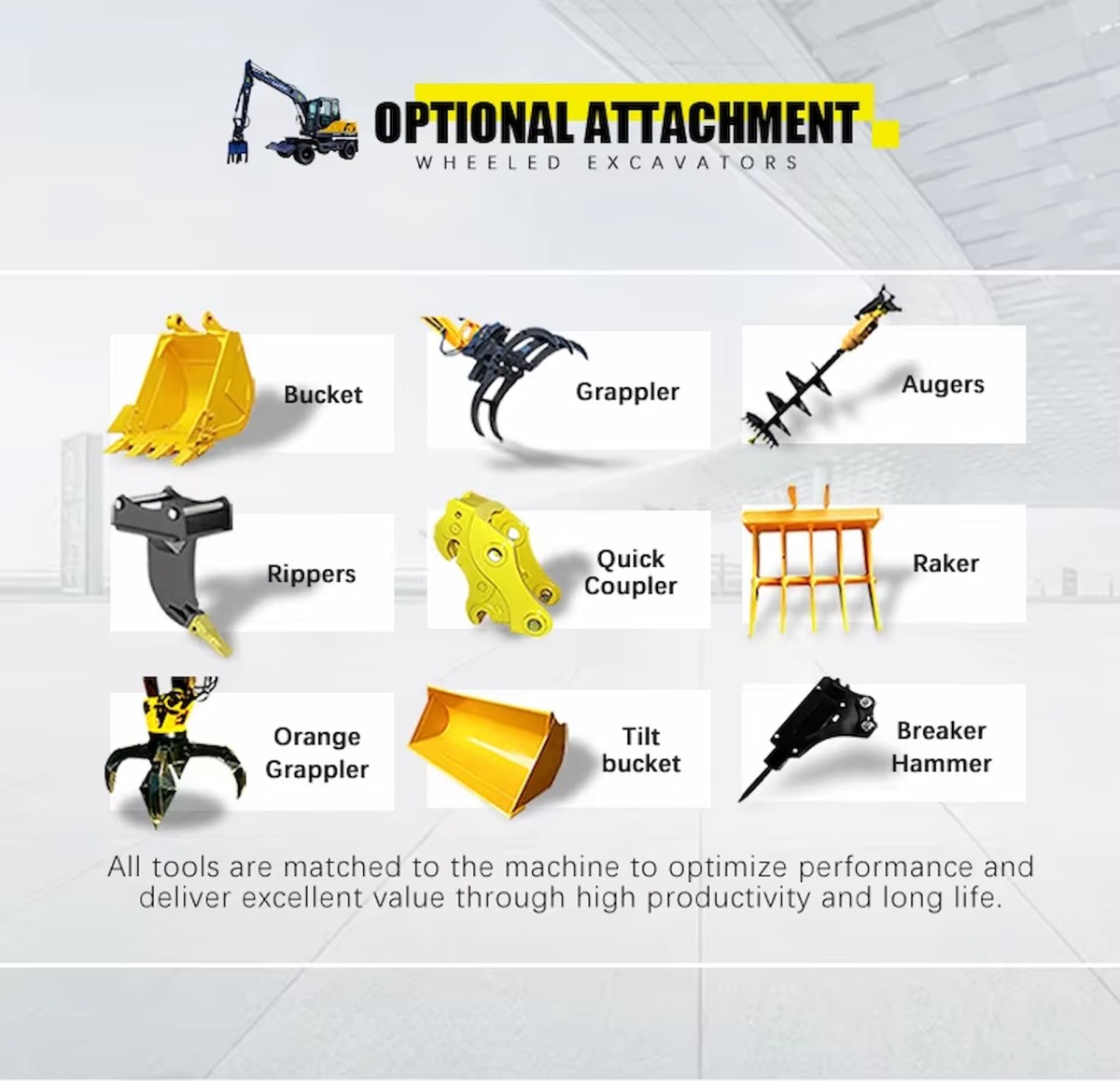 wheeled excavator attachments wheeled excavator attachments