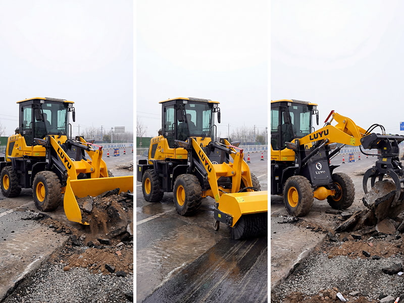 LY932 Compact Wheel Loader: Attachments and Applications for Municipal Maintenance