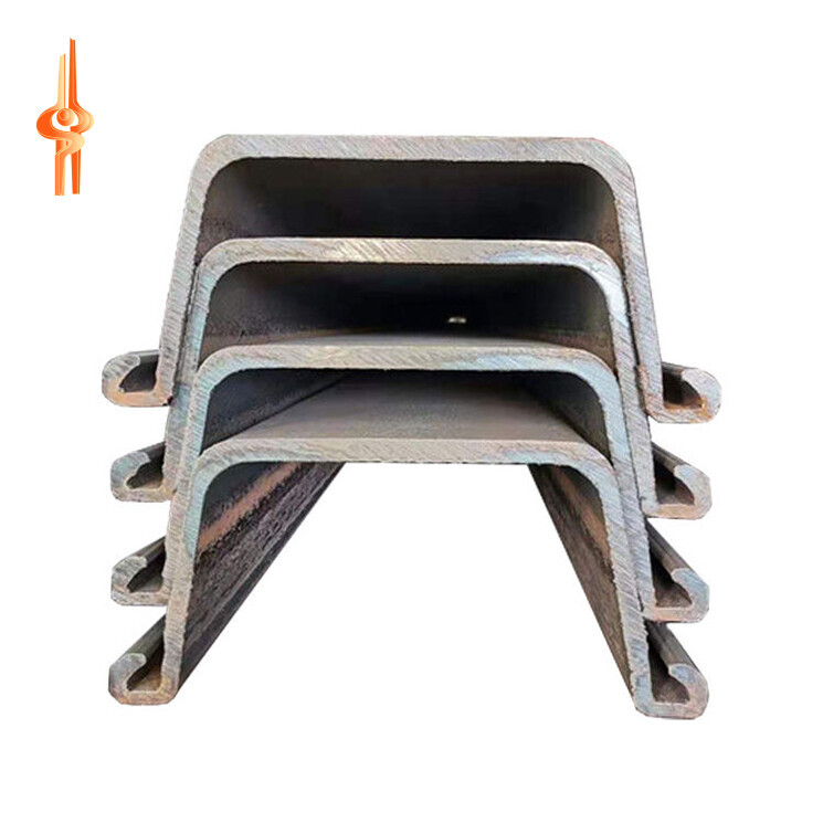 Estaca prancha de aço tipo U