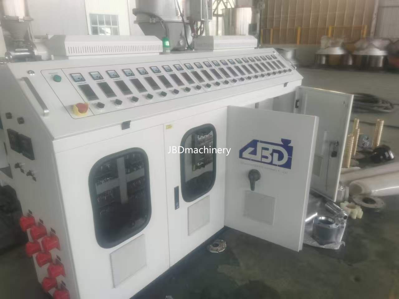 PE pipe production line shipped to India