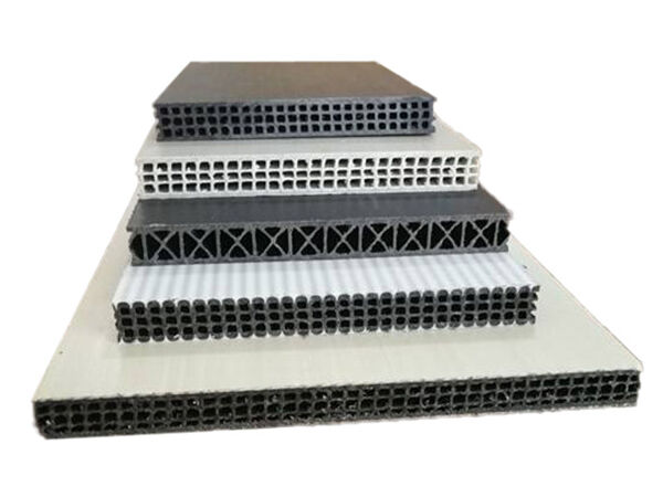 Low cost Plastic PP/PVC hollow Construction Formwork Building Template Making Machine by recycled PP material environment friendly