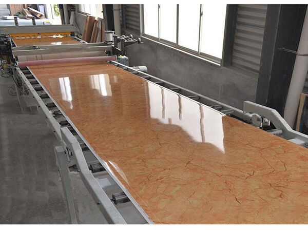 PVC artificial marble slab sheet profile making machine production line