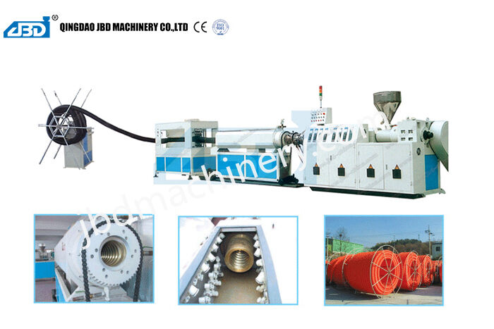 PE Carbon Spiral Reinforcing Pipe Production Line