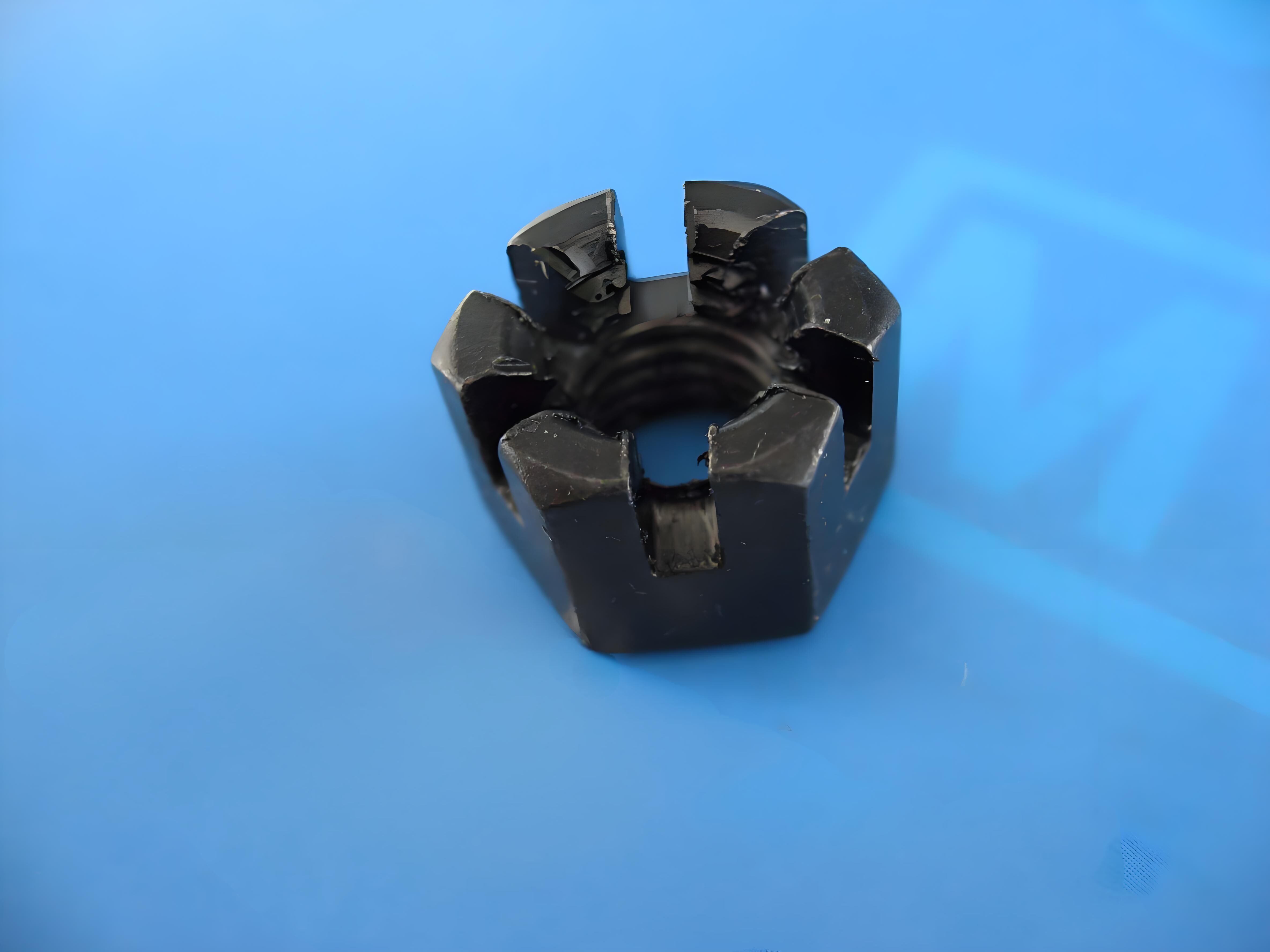 Titanium Hex Slotted Nuts