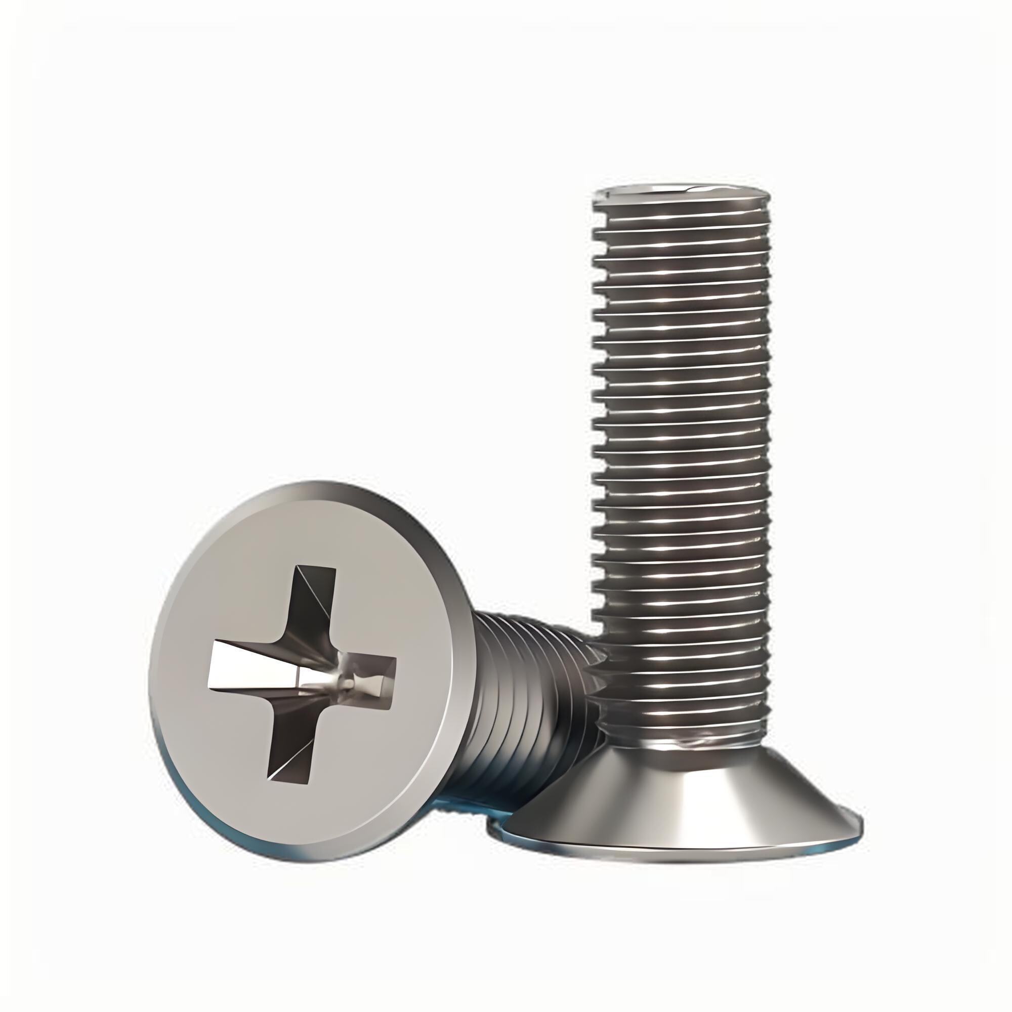 Titanium Flat Phillips Machine Screws