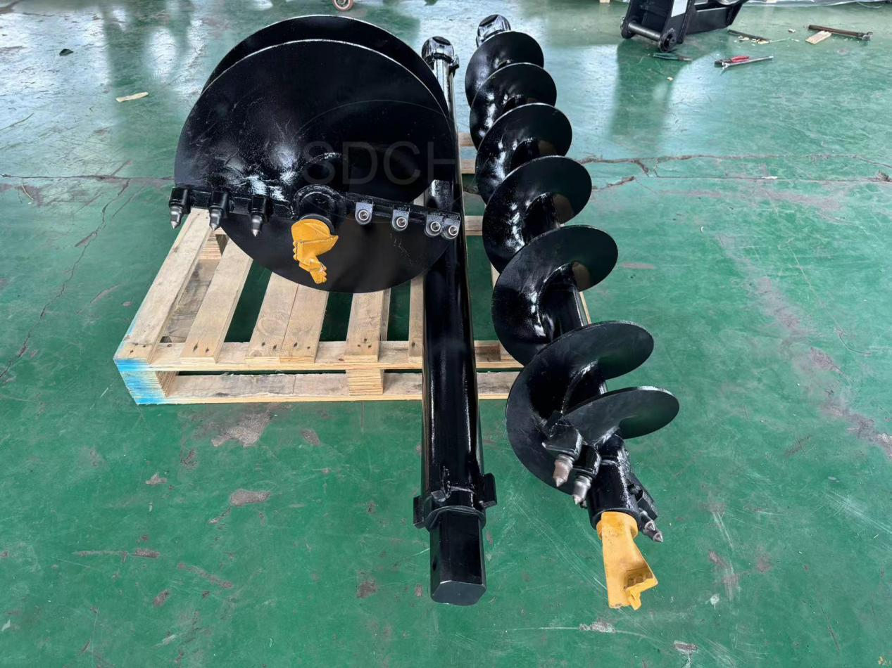 CAT 20 Tons Digging Machine Hydraulic Excavator Mounted Auger Earth Auger Drill