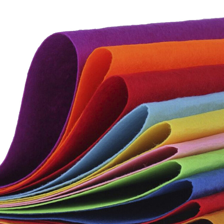 Felt fabric sheet 20 pcs or 42 pcs or 48 pcs 1mm thick color felt diy craft