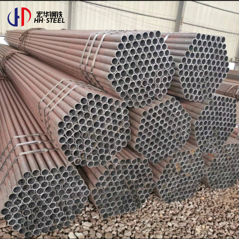 Popular Selling ASTM Q195 Q235 A252 Black Steel Pipe Hot Rolled Carbon Steel Seamless Pipe 