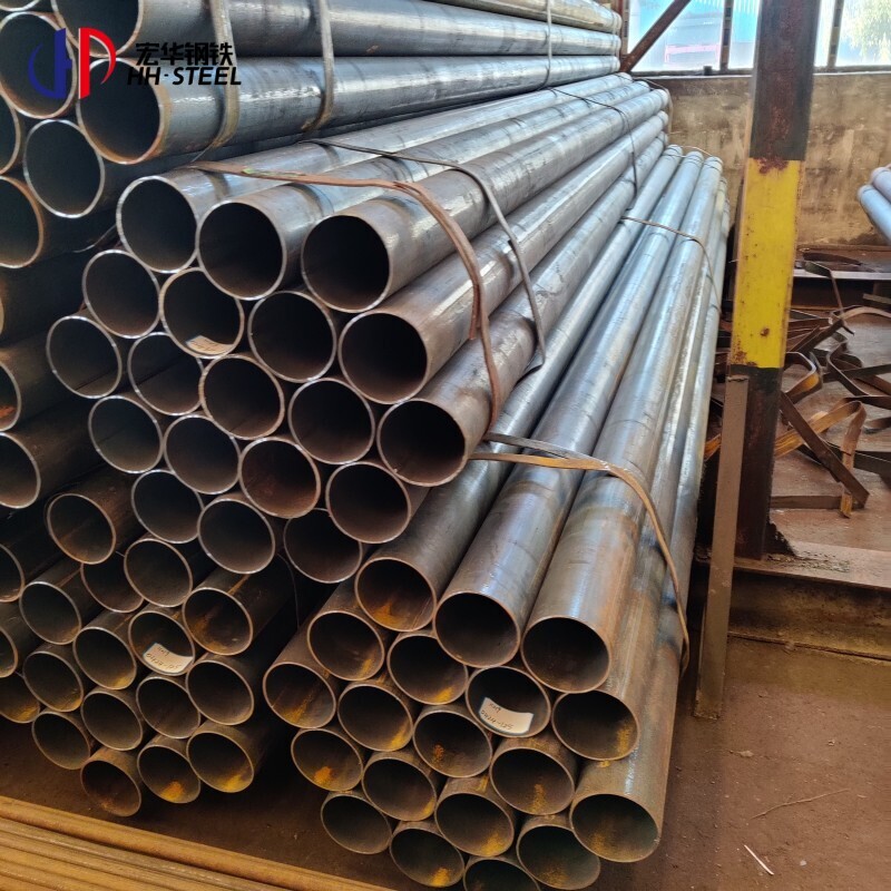 Popular Selling ASTM Q195 Q235 A252 Black Steel Pipe Hot Rolled Carbon Steel Seamless Pipe 